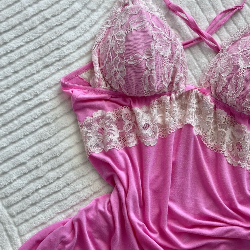 Victoria's Secret Pink and Cream Lace Slip - Picture 5 of 11